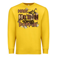 Lemon made with melanin always poppin Premium Sweatshirt - MaliasSmallBusiness