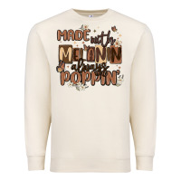Sandshell made with melanin always poppin Premium Sweatshirt - MaliasSmallBusiness