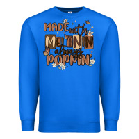 True Royal made with melanin always poppin Premium Sweatshirt - MaliasSmallBusiness