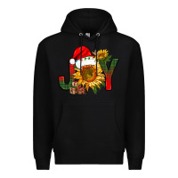 Black joy christmas with sunflower bbs Premium Hoodie - BundleAndBundleShop