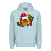 Blue Mist joy christmas with sunflower bbs Premium Hoodie - BundleAndBundleShop