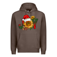 Coffee joy christmas with sunflower bbs Premium Hoodie - BundleAndBundleShop