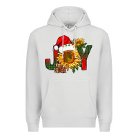 Dove Grey joy christmas with sunflower bbs Premium Hoodie - BundleAndBundleShop