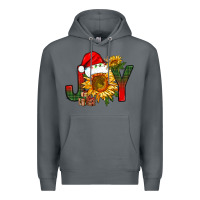 Rock joy christmas with sunflower bbs Premium Hoodie - BundleAndBundleShop