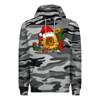 Slate Camo joy christmas with sunflower bbs Premium Hoodie - BundleAndBundleShop