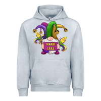 Heather Grey mardi gras gnomes fleur de lis Urban Hoodie - RanaPortraitStore