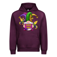 Mauve Wine mardi gras gnomes fleur de lis Urban Hoodie - RanaPortraitStore