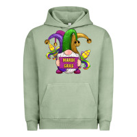 Pigment Oil Green mardi gras gnomes fleur de lis Urban Hoodie - RanaPortraitStore