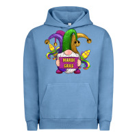 Pigment Pebble Blue mardi gras gnomes fleur de lis Urban Hoodie - RanaPortraitStore