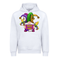 White mardi gras gnomes fleur de lis Urban Hoodie - RanaPortraitStore