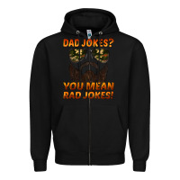 Black dad jokes you mean rad jokes Zipper Hoodie - Artiststas