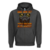 Charcoal Heather dad jokes you mean rad jokes Zipper Hoodie - Artiststas