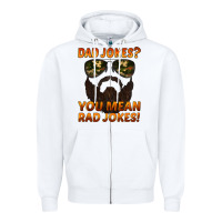 Dad Jokes You Mean Rad Jokes Zipper Hoodie | Teevron