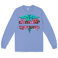 Colony Blue floral nurse preview Long Sleeve Tee - AdoDesignShop