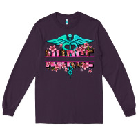 Plum floral nurse preview Long Sleeve Tee - AdoDesignShop