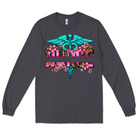 Smoke floral nurse preview Long Sleeve Tee - AdoDesignShop