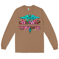 Toasted Coconut floral nurse preview Long Sleeve Tee - AdoDesignShop