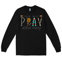 Black pray whithout crasing Long Sleeve Tee - CowhideDigitalArt