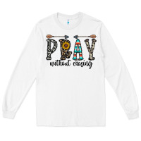 White pray whithout crasing Long Sleeve Tee - CowhideDigitalArt