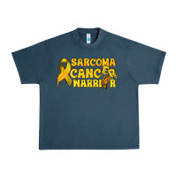 Midnight Navy Sarcoma Cancer Warrior Urban Heavy Tee - texasbilliewilder
