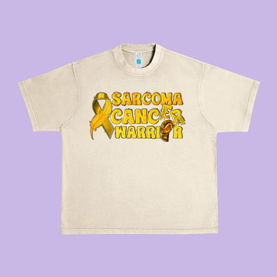 Sarcoma Cancer Warrior Urban Heavy Tee Designed By Texasbilliewilder