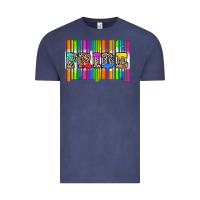 Vintage Denim pride barcode Vintage Tee - Zillion Design Studio