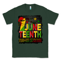 Sports Green juneteenth fist free ish since 1865 with background Classic Tee - HRA Design Shop