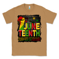 Toasted Coconut juneteenth fist free ish since 1865 with background Classic Tee - HRA Design Shop