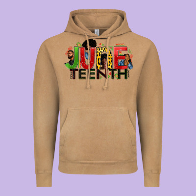 June Teenth Vintage Hoodie Designed By Zillion Design Studio