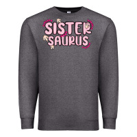 Charcoal Heather sister saurus Premium Sweatshirt - MaliasSmallBusiness