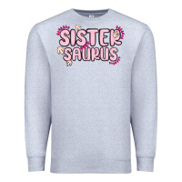 Heather Grey sister saurus Premium Sweatshirt - MaliasSmallBusiness