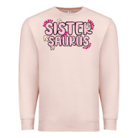Pale Pink sister saurus Premium Sweatshirt - MaliasSmallBusiness