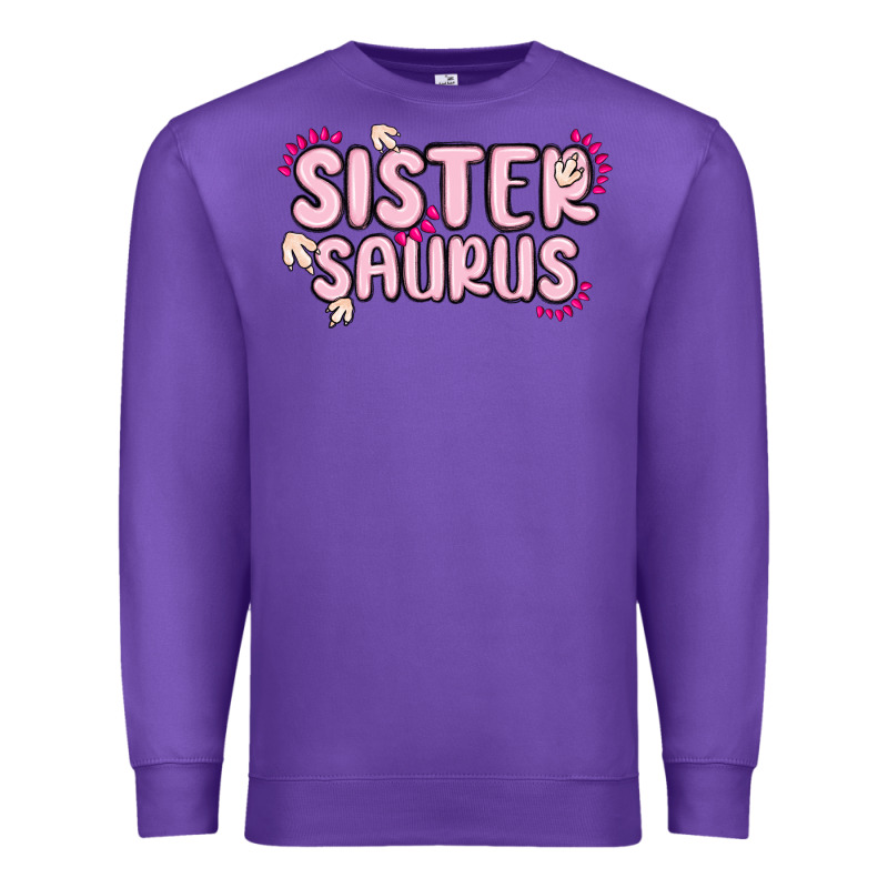 Sister Saurus Premium Sweatshirt by MaliasSmallBusiness | Teevron