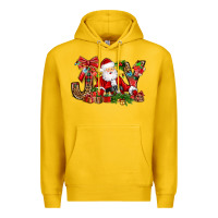 Lemon joy christmas with santa bbs Premium Hoodie - BundleAndBundleShop