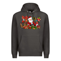 Smoke joy christmas with santa bbs Premium Hoodie - BundleAndBundleShop