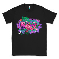 Black halloween boo with cancer ribbon Classic Tee - AdoDesignShop