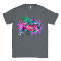 Charcoal Heather halloween boo with cancer ribbon Classic Tee - AdoDesignShop