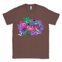 Chestnut halloween boo with cancer ribbon Classic Tee - AdoDesignShop