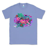 Colony Blue halloween boo with cancer ribbon Classic Tee - AdoDesignShop
