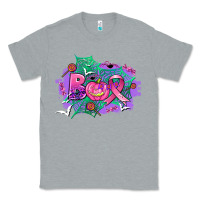 Heather Grey halloween boo with cancer ribbon Classic Tee - AdoDesignShop