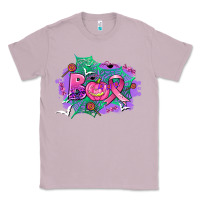 Lilac halloween boo with cancer ribbon Classic Tee - AdoDesignShop