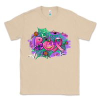 Mushroom halloween boo with cancer ribbon Classic Tee - AdoDesignShop