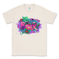 Natural halloween boo with cancer ribbon Classic Tee - AdoDesignShop