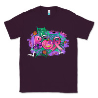Plum halloween boo with cancer ribbon Classic Tee - AdoDesignShop