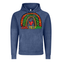 Vintage Denim juneteenth rainbow Vintage Hoodie - Zillion Design Studio