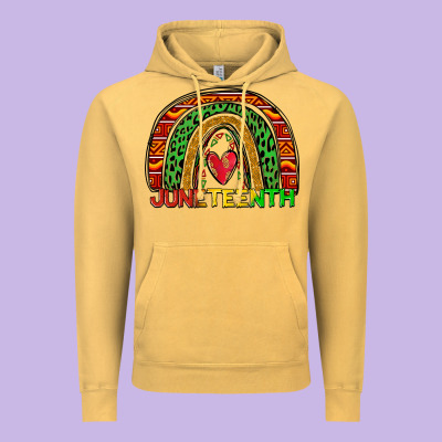 Juneteenth Rainbow Vintage Hoodie Designed By Zillion Design Studio