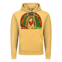 Vintage Mustard juneteenth rainbow Vintage Hoodie - Zillion Design Studio