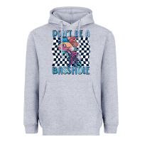 Heather Grey dont be a basshole Heavyweight Hoodie - MaliasSmallBusiness