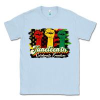 Dusty Blue juneteenth celebrate freedom Classic Tee - HRA Design Shop