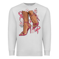 Dove Grey cancer high heels Premium Sweatshirt - MaliasSmallBusiness